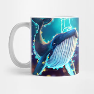 Cute Humpback Whale Drawing Mug